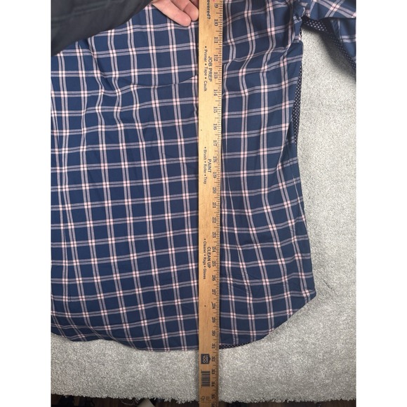 2 Bonobos Tailored Fit Button Up Plaid Shirt M Long Performance Stretch Preppy - Picture 7 of 9